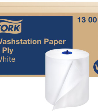 TORK rol universeel poetspapier, 1-laags, wit, 250 m