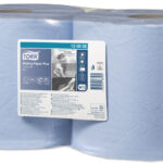 Tork reinigingsrol veelzijdig, 2-laags, blauw, 255 meter - sterk sorberende kwaliteit