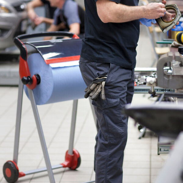 TORK rol industrieel poetspapier, 3-laags, blauw, extra sterk, 119 m