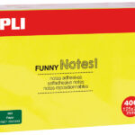 APLI zelfklevende memo kubus 'FUNNY Notes!',125 x 75 mm, kleuren assorti
