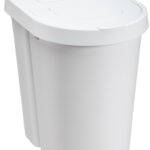 Kunststof duo-afvalbak Seattle, 2 x 25 liter, wit