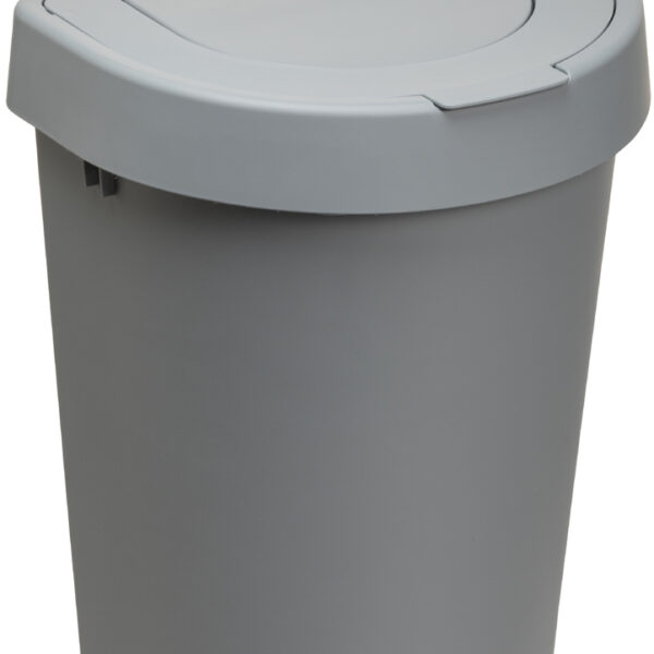 plast team afvalbak SEATTLE, 10 liter, zilver