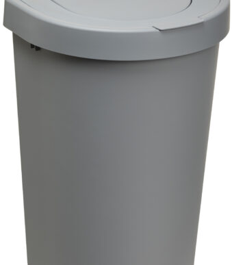 plast team afvalbak SEATTLE, 25 liter, zilver