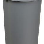 plast team afvalbak SEATTLE, 45 liter, zilver