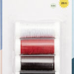 Gekleurde rubberen touwtjes, gesorteerde kleuren, 5 meter per kleur