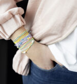 Gekleurde elastiekjes pastel, 4 kleuren à 5 meter