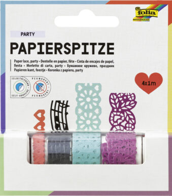 Zelfklevende fantasie-randen van papier, geassorteerd.