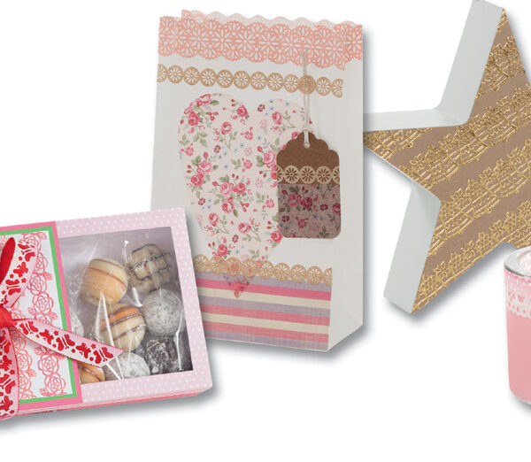 Zelfklevende fantasie-randen van papier, geassorteerd.