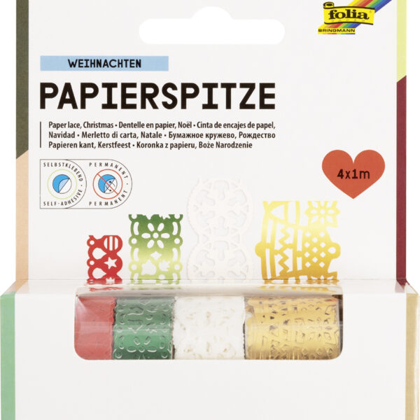 Papieren randborduren 'Kerst', zelfklevend, geassorteerd.
