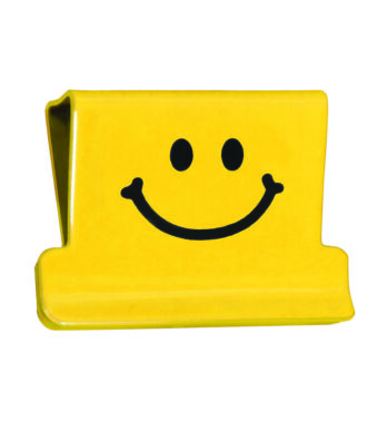 RAPESCO paperclips Supaclip 40, geel, Smiley-motief, 100 st.