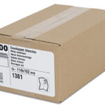 GPV envelop, 114x162 mm, z. venster, zelfkl., wit, 80 g/m2, 500 st.