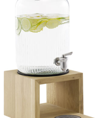 APS - Drankdispenser VALO - 7 liter - Glas/Eikenhout