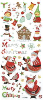 Kerst glinster-stickers