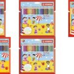 Stabilo driehoekige dikke kleurpotloden, kartonnen etui met 12 stuks.