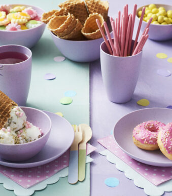 Bord klein biologisch, diameter: 175 mm, lavendel