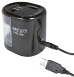 RAPESCO electrische dubbele puntenslijper PS12-USB, zwart