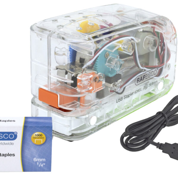 RAPESCO electrische nietmachine 626EL, transparant