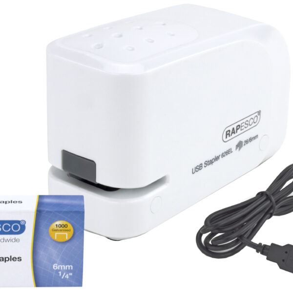 RAPESCO electrische nietmachine 626EL, wit