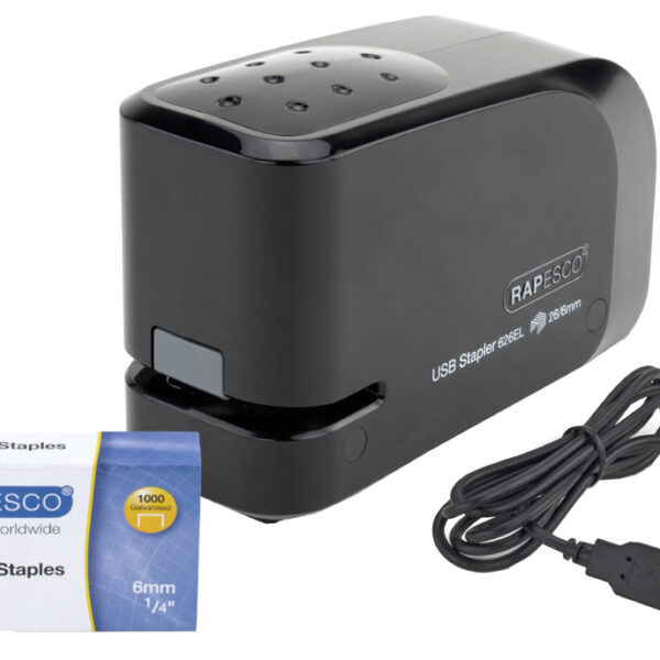 RAPESCO electrische nietmachine 626EL, zwart