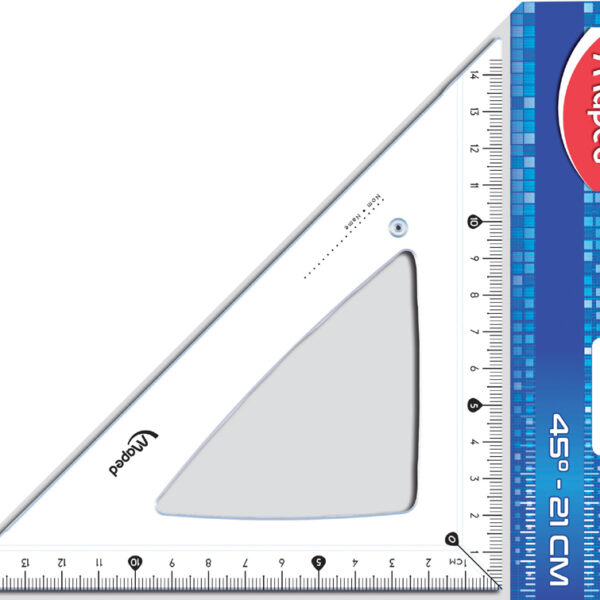 Maped tekendriehoek Cristal 45 graden, hypothenusa: 210 mm