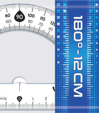 Maped halve-cirkel gradenboog Cristal 180 graden, 120 mm