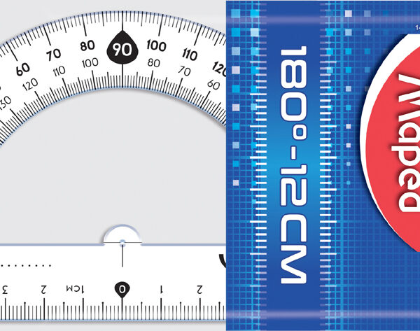 Maped halve-cirkel gradenboog Cristal 180 graden, 120 mm