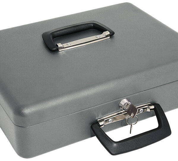 WEDO geldtelcassette Maxi, grijs, van staalplaat