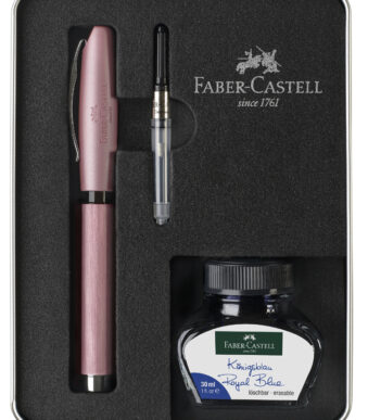 FABER-CASTELL pennenset Essentio aluminium, rosé