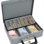 WEDO geldtelcassette Standard, grijs, van staalplaat