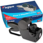 APLI prijstang 151991, zwart, 1-regelig, 8 posities