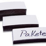 magnetoplan magnetische etiketten, wit, 30 x 100 x 0,6 mm