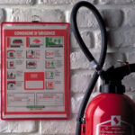 Ophangsysteem voor documenthouder, A4 staand, rood