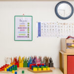 Ophangbord op ooghoogte, A4-formaat, staand, groen