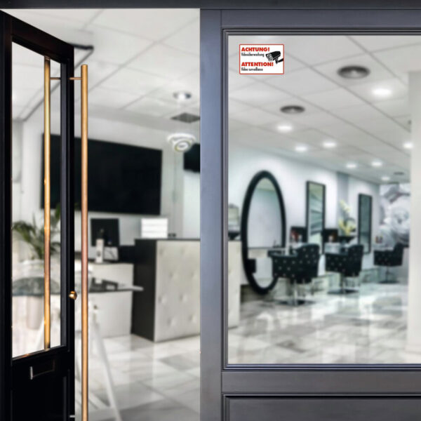 Herma waarschuwingsetiketten 'OPGELET! Videobewaking'