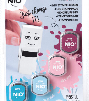 COLOP stempelkussen LITTLE NIO E/R17, Pastelkleuren, set van 4