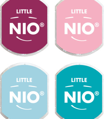 COLOP stempelkussen LITTLE NIO E/R17, Pastelkleuren, set van 4