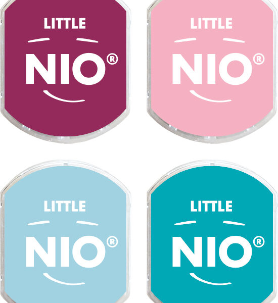 COLOP stempelkussen LITTLE NIO E/R17, Pastelkleuren, set van 4