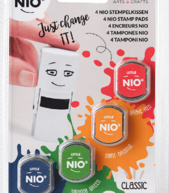 COLOP stempelkussen LITTLE NIO E/R17, Basickleuren, set van 4