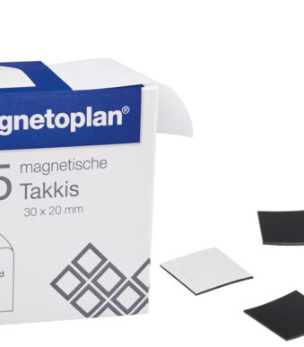 magnetoplan Takkis 30 x 20 mm, zelfklevend, zwart