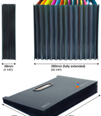 RAPESCO sorteermap / vakkenmap SupaFile Plus, DIN A4+, 13 vakken