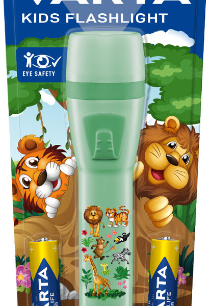 VARTA kinder/zaklamp 'Kids Flashlight', groen