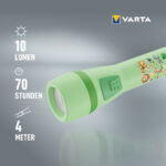 VARTA kinder/zaklamp 'Kids Flashlight', groen