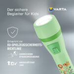 VARTA kinder/zaklamp 'Kids Flashlight', groen