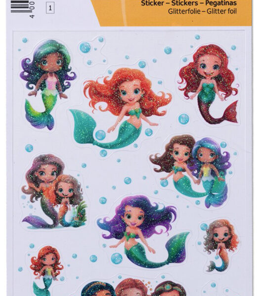 HERMA Sticker MAGIC Zeemeermin, folie glinsterend