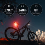 Ansmann fiets-LED-verlichtingsset ComboLight 40 lux