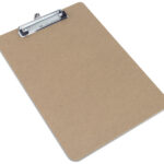 RAPESCO klembord, hardboard, DIN A4, bruin, klembeugel