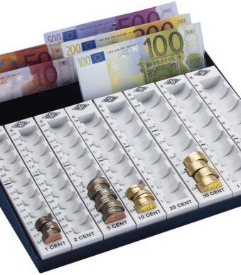 WEDO geld telbord met biljettenvak, muntgeldcapaciteit: 256,20 EUR