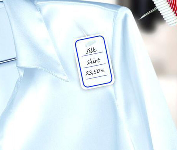 APLI hanglabel, 39 x 55 mm, met gat, gelinieerd