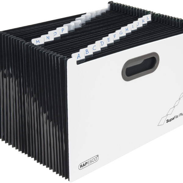 RAPESCO vakkenmap SupaFile Plus, DIN A4+, 26 vakken, wit