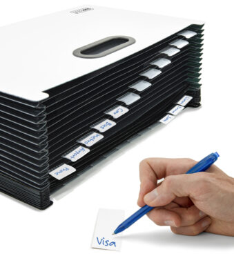 RAPESCO vakkenmap SupaFile Plus, DIN A4+, 26 vakken, wit